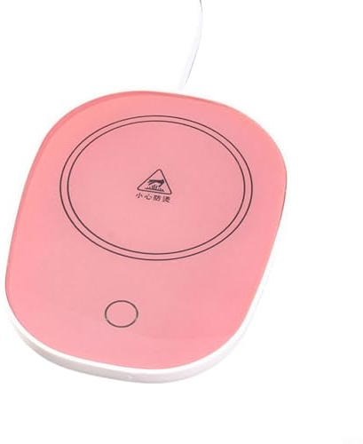 Schlanker USB-Kaffeewärmer, der modernes Design mit praktischer Funktionalität für den täglichen Gebrauch kombiniert (Rosa)