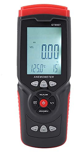 Professioneller Windgeschwindigkeitsmesser Multifunktionales Anemometer USB -Lufttester -Handheld Temperaturmesser mit GT8907 Windmesser