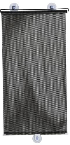 Persianas de Succión para Ventana Negro PVC, Ajuste Fácil