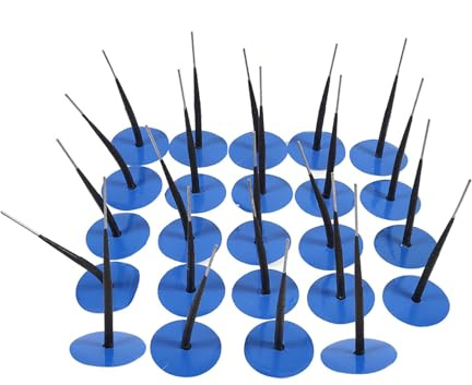 Kit di toppe professionali per tappi per pneumatici 4,5 mm, set di riparazione per forature, funghi, in gomma di alta qualità, per auto, camion, autobus, veicoli agricoli, blu,