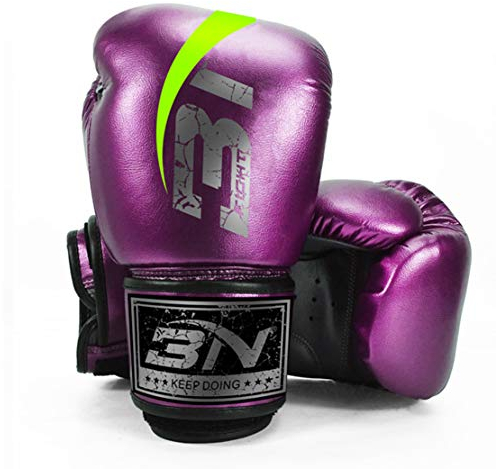 Boxhand Schuhe Muay Thai Training High Leather Boxing Sparring,Purple,12OZ