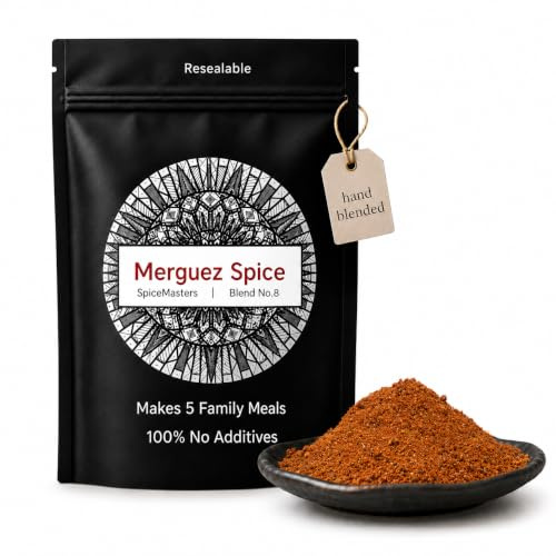 Merguez Spice Mix - Superior Hand Blended Premium Mix by Spice Masters - Authentic Made Simple - Free Same Day Dispatch