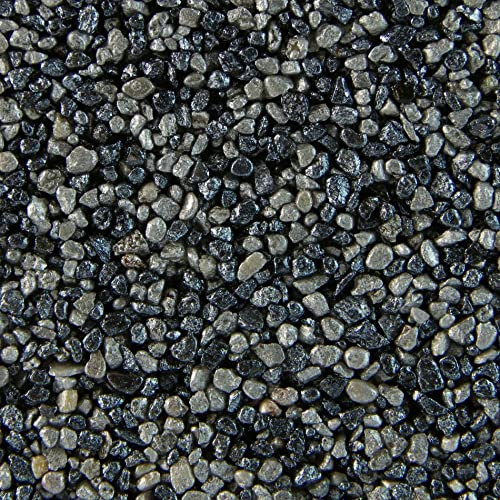 Terralith Buntsteinputz 15kg in grau-anthrazit, Sockelputz für Innen und Außen mit Reinacrylat Bindemittel aus Naturstein, 1-2mm Körnung (BSP58)