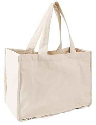 Hahhhha Tote Bag, Canvas Tote Bag Reusable Grocery Bag Large Capacity Home Environmental Washable with Handles Shopping Tote(white)