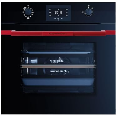Küppersbusch BP 6332.0 SE8 K-Series.3 Pyrolyse Pizza-Backofen Schwarz/Hot Chili