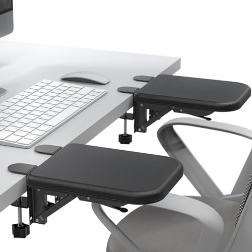 NODOCA Armlehne für den Schreibtisch, ergonomische Handgelenkauflage, weicher Schwamm, Schreibtischverlängerung, bequeme Armstütze, umwickelt in umweltfreundliches Material