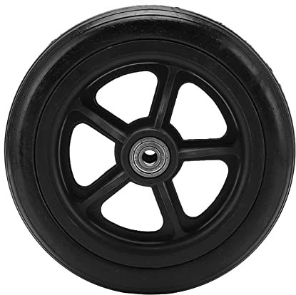 flexman 163mm Wheelchair Wheel, Heavy Duty Wheel for Wheelchairs, PU Walker Caster Replacement Part for Walker Rollator Trolley Cart