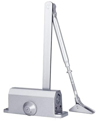 HACSYP Hardware-Türschließer – automatischer, Verstellbarer, armbetriebener Türschließer mit hydraulischer Feder, for Türen mit einem Gewicht von 25–45 kg, einfache Installation