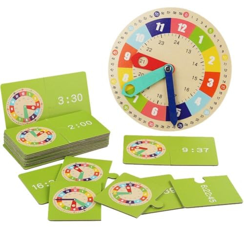 Muteitt Uhr Zum Lernen Für Kinder, Unterrichtszeit, Montessori-Spielzeug Für Kleinkinder, Lernuhr, Frühes Lernen, Pädagogisches Spielzeug, Geschenk Für Kleinkinder