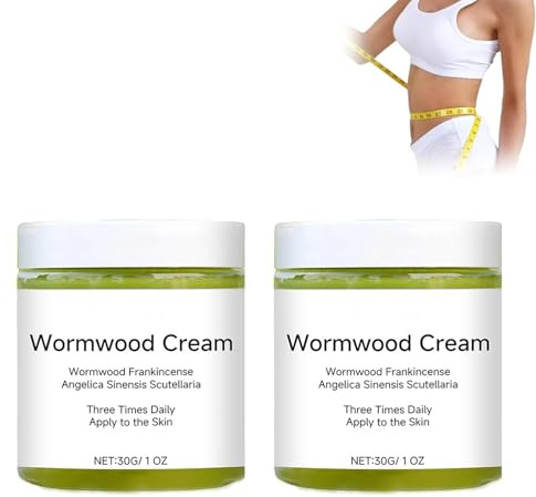 Natural Wormwood Cream, Wormwood Chinese Herbal Cream, Deep Moisturizing Firming Body Cream, Soothing, Relaxing, Tightening (2Pcs)