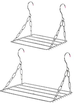 XRPOUXMTE Handtuchhalter Balkon Klappbarer Schuhtrockner Wäscheständer Edelstahl Wäscheständer Unterwäsche Wäscheständer (30cm)