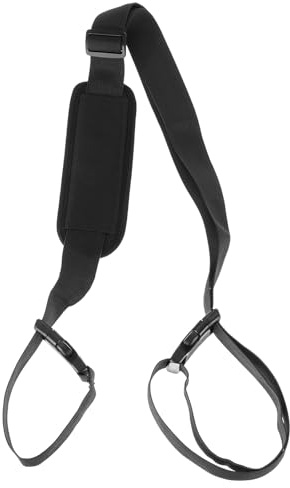 PATIKIL Carrying Beach Chair Straps, Adjustable Shoulder Straps for Folding Chairs, Black