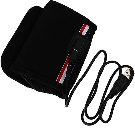 USB Auto Babyflaschenwärmer aus Neopren Schwarz mit Kabel | Milch und Babyflasche, Reise und Autoeinsatz, mit Haken zur Befestigung