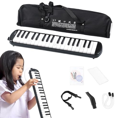 Melodica Instrument Für Kinder Blaswind-Keyboard Harmonium Instrument | Blasinstrument Tragbare Tragetasche Inklusive, Kinder, Erwachsene, Anfänger, Schüler, Musikliebhaber, Musiker