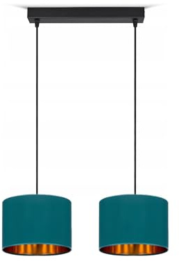 Home Deco Deckenlampe Türkis Lampe Leuchte Vintage Modern E27 Designerlauchte 2-flammig N230-H2