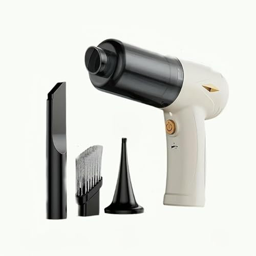 Aspirapolvere Portatile Wireless per Auto SYJYM con Potente aspirazione, Ricarica USB per la Pulizia di Auto, Case, Tessuti, Multifunzionale