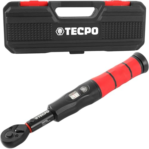 TECPO Drehmomentschlüssel Pro, 1/4 Zoll 6-30 Nm, 72 Zähne für Fahrrad, Werkstatt Hobby