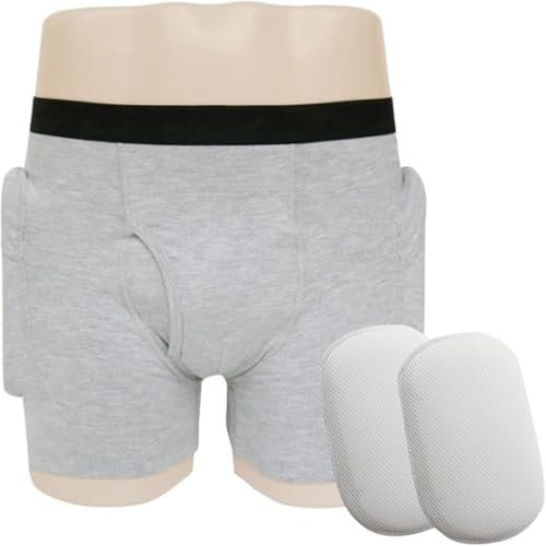 Hip Pant Sponge Mat, Hip Fracture Protective Shorts and Underwear, Older Women Hip Fracture Short Pants Protector Pants Elderly Hip Protective Shorts Men,XL