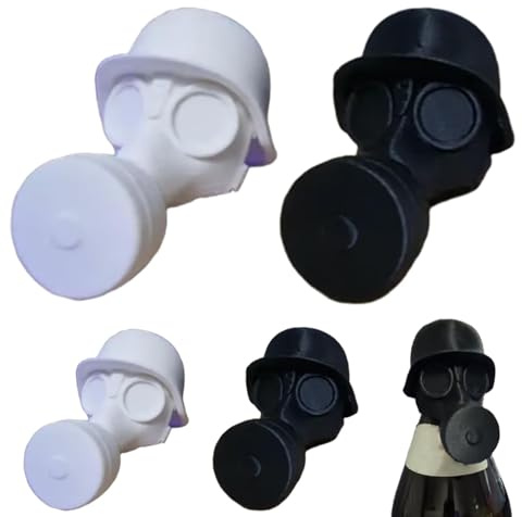 Generisch Bierflaschen Helm, Bierflaschenverschluss, Flaschenverschluss Bierflaschen, Stahlhelm Bierflaschendeckel, Beer Cap, Vintage Design,Gasmaske Bierflaschenverschlüsse