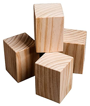 Rialzi per mobili in legno, 5 x 5 cm, elevatori per letto resistenti, gambe regolabili per mobili in legno resistente, per una maggiore altezza e supporto, perfetti per uso domestico