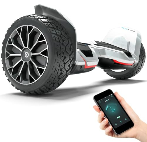Bluewheel HX510 Hoverboard Offroad 8,5 Zoll, Dual Motor, App, Kindermodus | Bluetooth-Lautsprecher, LED-Beleuchtung, robuste SUV-Reifen, App-Steuerung, Kindersicherheitsmodus, bis 120 kg belastbar