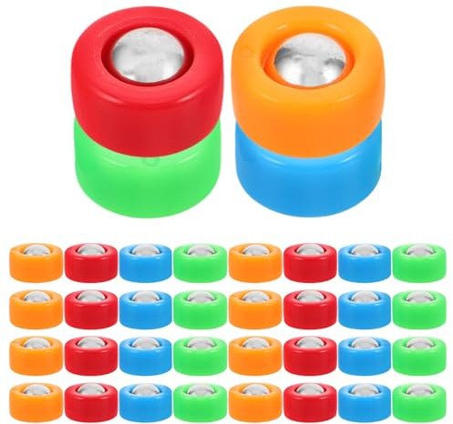 HEMOTON Lot de 40 Mini Rouleaux De Curling pour Table De Shuffleboard Palets De Rechange pour Table De Curling Palets Coulissants pour De Shuffleboard Mini Rouleaux De Jeu
