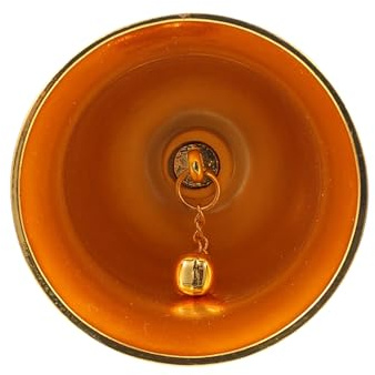 SUPVOX Sonnette de Service à Main en Alliage de Zinc, Clochette Décorative 11 X 5,5 Cm pour Dîner de Bureau et Restaurant, Cloche de Table Portable Sonore pour Appel Client