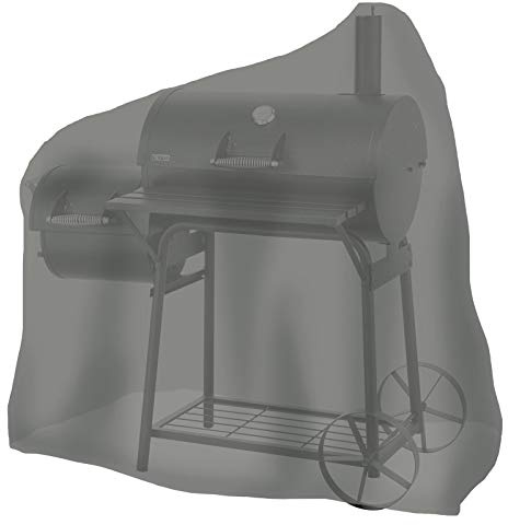 tepro Universal Abdeckhaube für Smoker mittel, Farbe anthrazit, aus strapazierfähigem Polyester, Maße ca. 125,7 cm x 73,7 cm x 119,4 cm