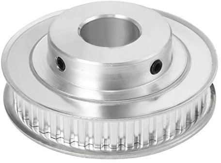 sourcing map Zahnriemenscheibe XL 40 Zähne Aluminium mit 20 mm Bohrung für 10 mm Riemen