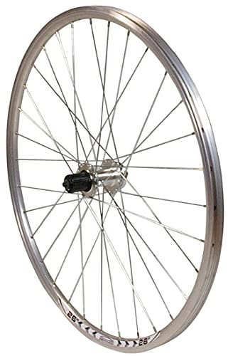 Redondo 26 Zoll Hinterrad Laufrad Fahrrad V Profil Felge Silber Disc