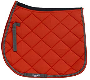 Rhinegold Unisex's 416-P-TANG Elite Carnival Saddle Pad, Tangerine, Pony