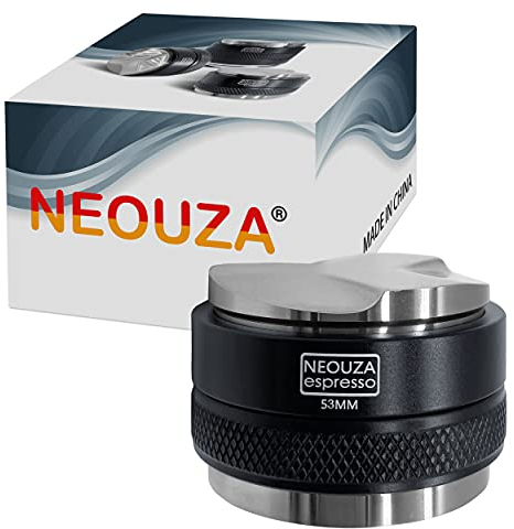 NEOUZA 53mm Coffee Distributor & Tamper 2 in 1,Dual Head Coffee Leveler Fits for 54mm Breville Portafilter, Adjustable Depth- Professional Espresso Hand Tampers