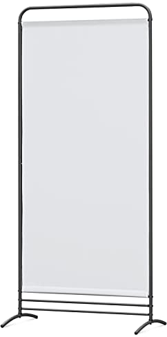 Angel Living Paravent 1 Panel Room Divider Protective Screen Wall Room Partition for Offices, Balcony, Bedroom, Outdoor Garden 81 x 180 cm Natural