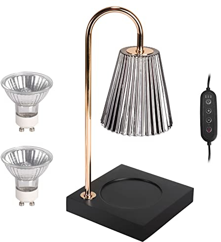 Lampada elettrica scaldavivande dimmerabile per candele con candela, con lampadina, portacandele aromatici, per casa, ufficio, camera da letto, soggiorno