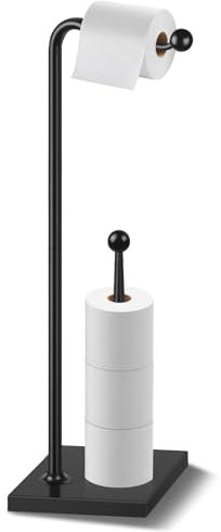 Support de rouleau de papier toilette autoportant pour salle de bain, distributeur de papier toilette à poser au sol, distributeur de papier toilette, 4 rouleaux, support de rouleau de papier toilette