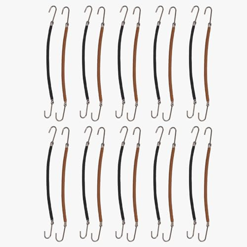 Yctze 20 Ganchos para de Caballo para Mujer, Pinzas para el Pelo, Lazos Elásticos para el Pelo, Accesorios para el Pelo, Diseño de Gancho Abierto