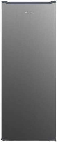 Russell Hobbs Freestanding Larder Fridge Stainless Steel 242 Litre with 4 Glass Shelves, 55cm Wide & 143cm Tall, Adjustable Thermostat, 2 Year Guarantee, RH143LF552E1SS
