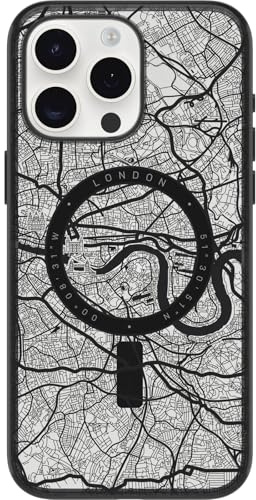 OtterBox Clear Case Series with MagSafe for iPhone 15 Pro Max, Shockproof, Drop Proof, Ultra-Slim, Protective Case, 3x Tested to Military Standard, London | MagSafe Compatible, Slim Lightweight Profile, Precise Cutouts, Responsive Button Covers