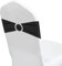 PATIKIL Chair Bows Sash, 50 Pcs Stretch Chair Cover Band Elastic Chair Tie with Silver Buckle Slider for Party Wedding Banquet Decoration, Black