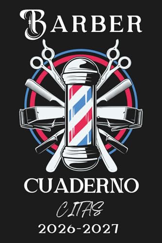 Agenda Planificador cuaderno de citas para Barberos, peluqueros, estilista, libro de citas: 196 páginas, formato A5 fácil de llevar, 5 semanas por ... del próximo año, cuaderno para un año y medio