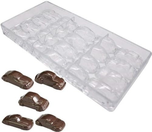 Valink Transparente Polycarbonat-Schokoladenform, Starre Polycarbonat-Schokoladenformen, Selbstgemachte Süßigkeiten, Süßigkeitenform, Tablett für Hochzeit, Geburtstag, Backform (A)