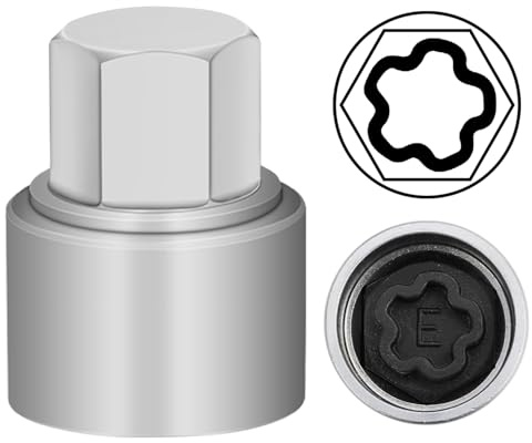 JEUCLEL E Wheel Locking Nut Key for Audi, Socket OD 27mm - ID 25mm