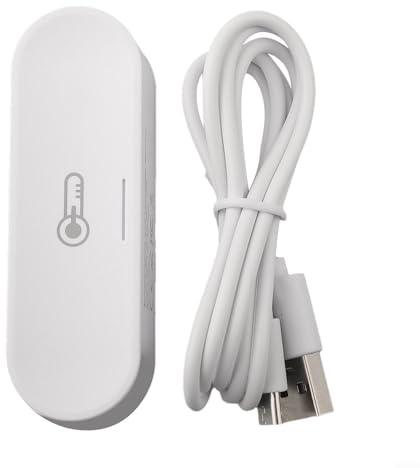 Capteur de température et d'humidité d'intérieur Smart Home, pour Tuya pour système ZigBee WiFi sans fil, alimenté par USB, haute précision pour domotique intelligente