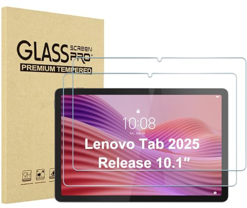 ProCase 2 Pack Screen Protector for Lenovo Tab 10.1 Inch 2025 TB311FU/TB311XU, Tempered Glass Film Guard for Lenovo Tab 10.1 2025 Release