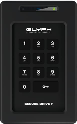 Glyph SecureDrive+ Professional Encrypted Rugged Mobile SSD with Keypad 2TB