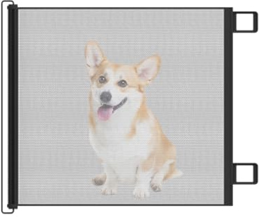 Barandilla para Bebés De Malla - Barrera Retráctil Ajustable para Mascotas,De Red De Seguridad Infantil Y Antigatos Sin Taladros para Terraza Chimenea Patio Escaleras Y Dormitorio