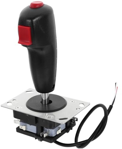 SHINEOFI Flight Joystick for Gaming with Micro-motion Control and Vibration Feedback, Aluminium Alloy and Pvc Build, Easy Installation, for Flight Simulation and Game Console Accessories