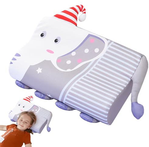 Generisch Almohada para niños para, Almohada de bebé para Cuna, Almohada ergonómica Agradable para la Piel con Lindo patrón de Animales para niñas hogar habitación Infantil