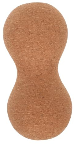 Erdnussförmiges Doppelmassagegerät 1 Stück aus Korkholz | Trigger Point Anwendung, zur Muskelmassage und Stresslinderung, Massageball in Kreativer Form Zufällige Farbe