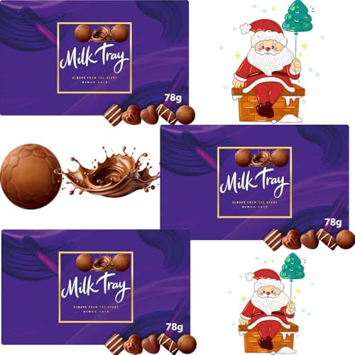 3 x Milk Tray Chocolate Box 78g – A Delicious Selection Made with Love – Perfect Festive Gift for Someone Special - Cdb